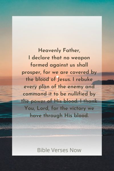 Blood Of Jesus Protection Prayer