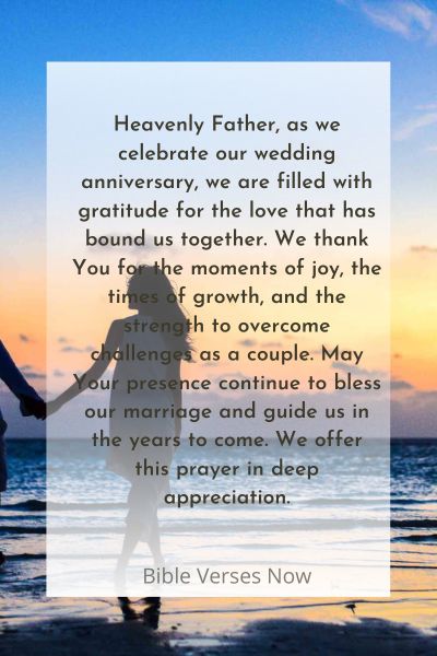 Celebrating Our Wedding Anniversary with a Prayer of Gratitude