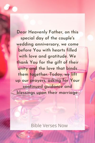 Embracing Love and Unity in Prayer for Your Wedding Anniversary