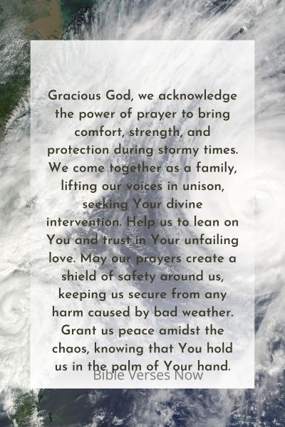 Embracing the Power of Prayer for a Bad Weather