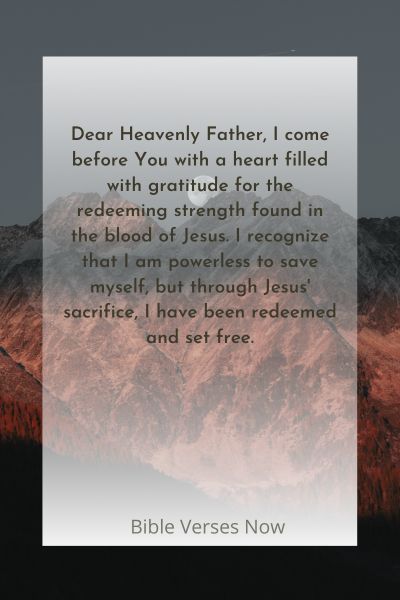 Embracing the Redeeming Strength of Jesus' Blood