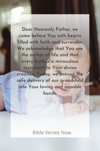 Entrusting Our Grandchild's Safe Delivery into God's Hands