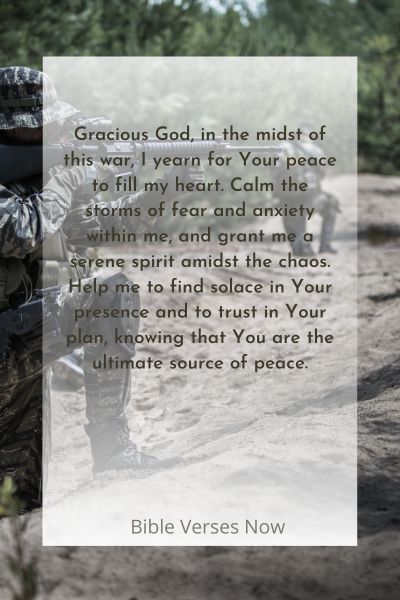 Finding Peace and Serenity Amidst War