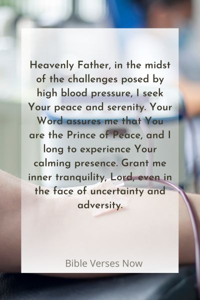 Finding Peace and Serenity through Prayer for High Blood Pressure