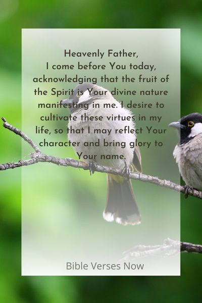 Fruit of The Spirit Prayer