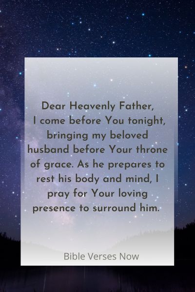 Good night Prayer For My Husband