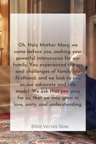 Invoking Mother Marys Intercession for a Strong and United Family