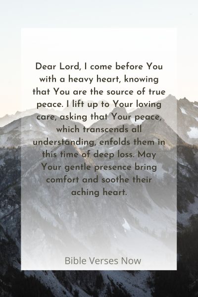 May God's Peace Console Your Aching Heart