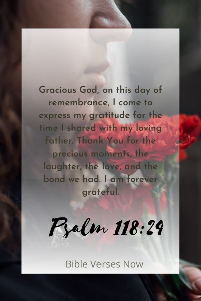 Offering Gratitude for the Time I Shared with My Loving Father