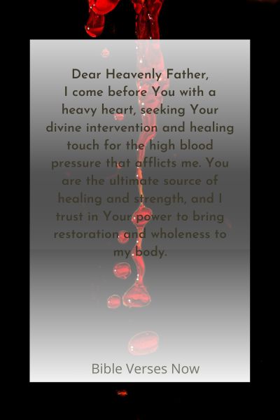 Powerful Prayer for High Blood Pressure
