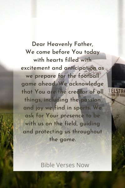 Prayer For A Football Game