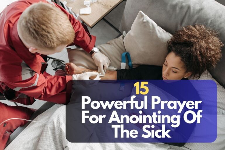 Prayer For Anointing Of The Sick
