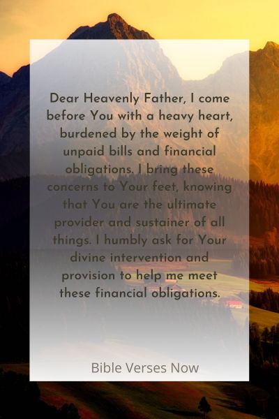 Prayer For Bills To Be Paid
