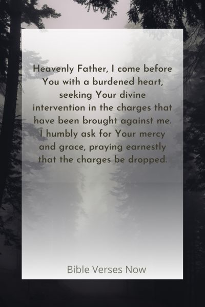 Prayer For Charges To Be Dropped