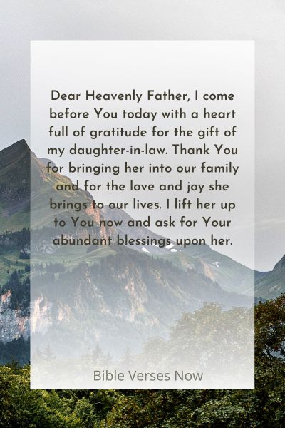Prayer For Daughter In-law