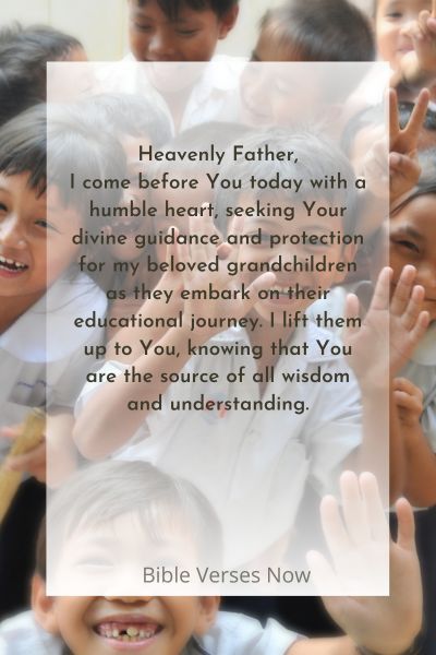 Prayer For Grandchildren In School