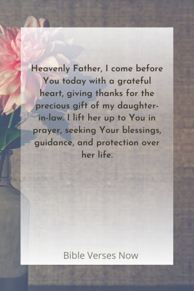 Prayer For My Daughter In-law