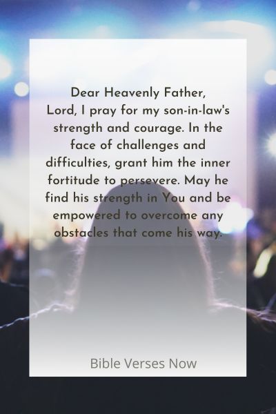 Prayer For My Son In-law