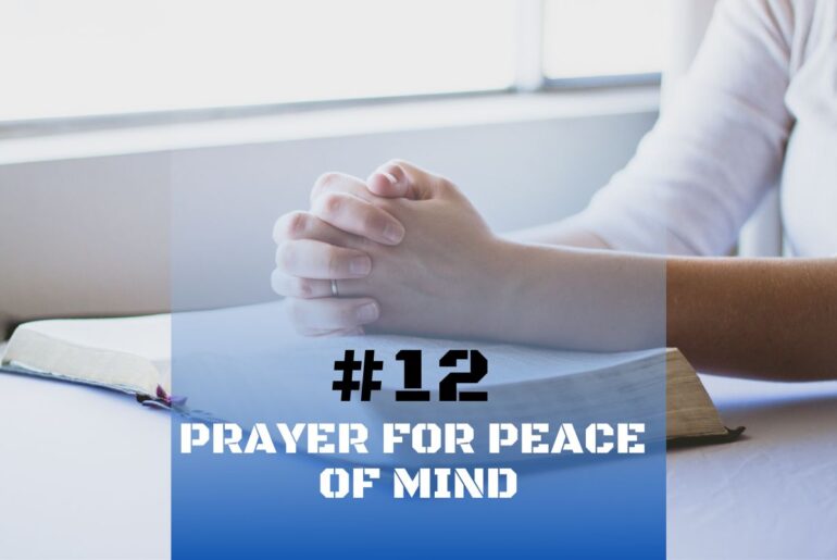 Prayer For Peace Of Mind