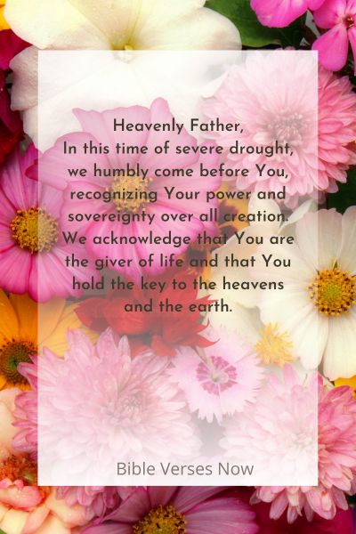 Prayer For Rain In Drought