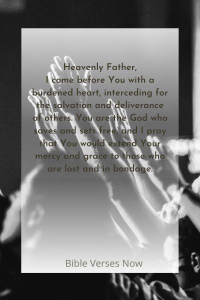Prayer For Salvation And Deliverance For Others