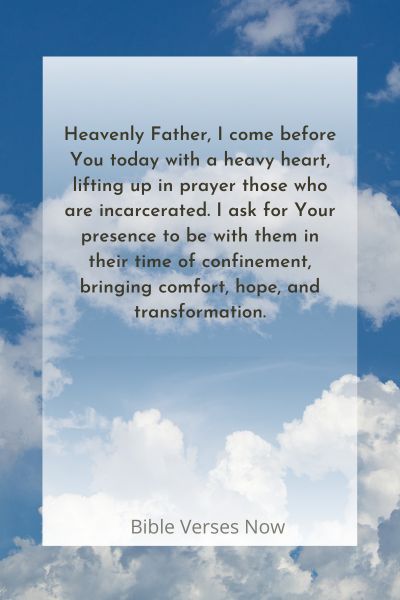 Prayer For Someone In Jail Or Prison