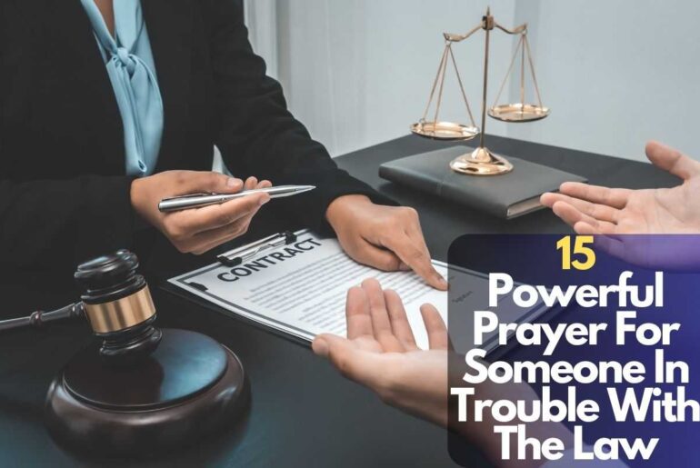 Prayer For Someone In Trouble With The Law