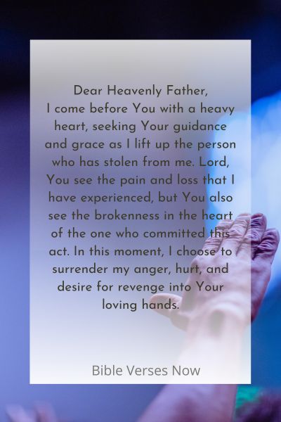 Prayer For Someone Who Stole From You
