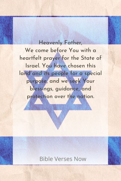 Prayer For The State Of Israel