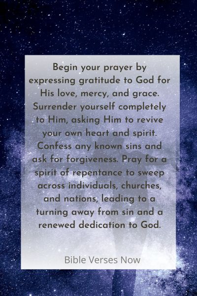 Prayer Points For Revival And Spiritual Awakening