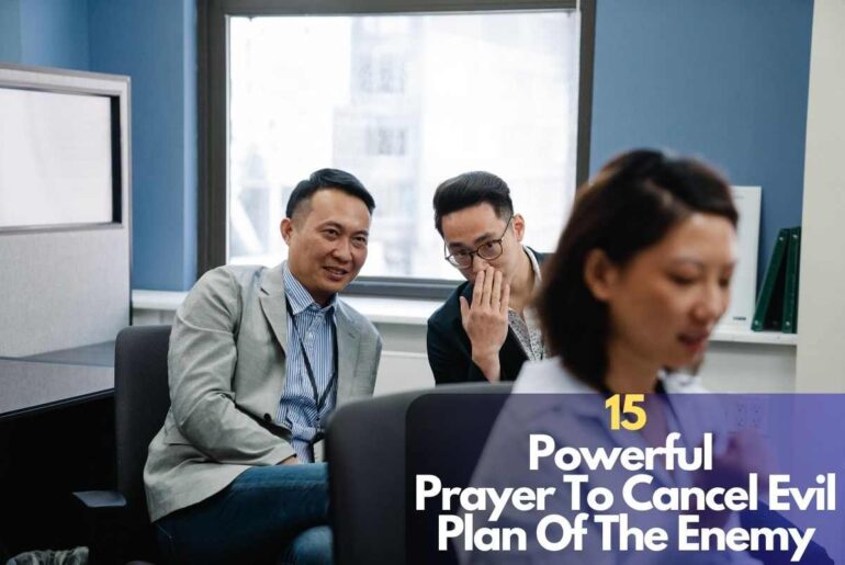 Prayer To Cancel Evil Plan Of The Enemy