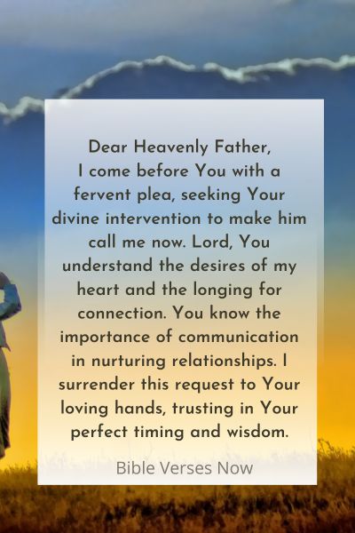 Prayer To Make Him Call Me Now