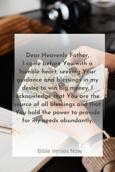 Prayer To Win Big Money