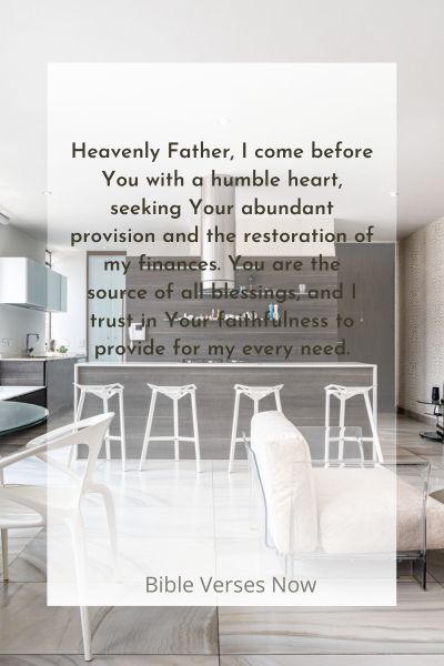 Prayer for Abundant Provision and Restoration of Finances