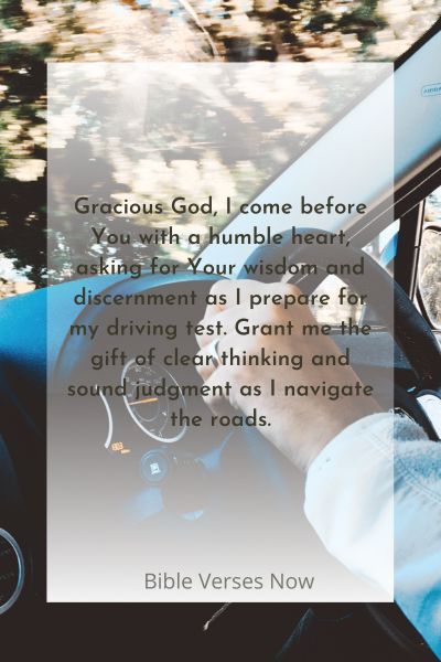 Prayer for Clear Thinking and Decision Making while Driving