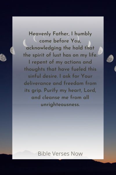Prayer for Deliverance from the Spirit of Lust