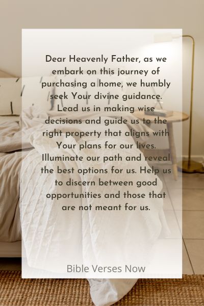 Prayer for Divine Guidance in the Home Buying Process