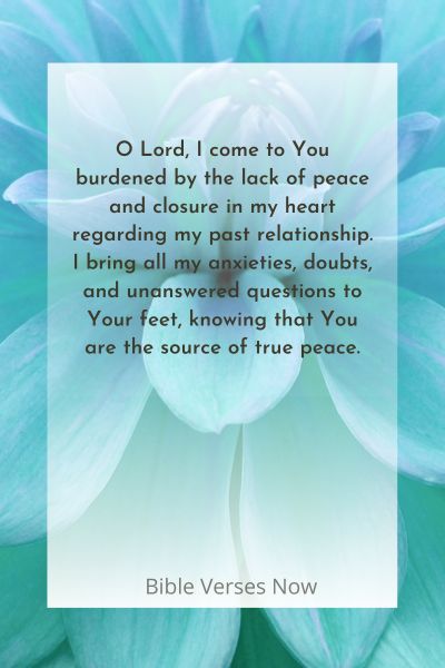 Prayer for Finding Peace and Closure