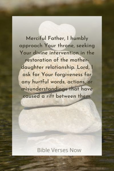 Prayer for Forgiveness and Restoration in the Mother-Daughter Relationship