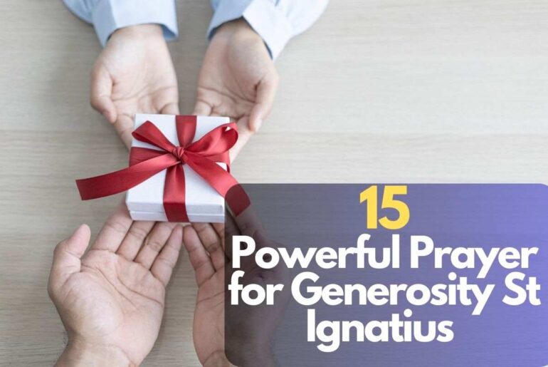 Prayer for Generosity St Ignatius