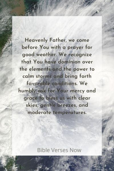 Prayer for Good Weather Catholic