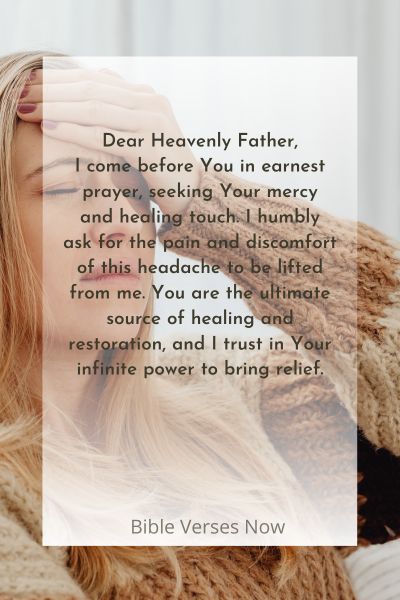Prayer for Headache to Go Away