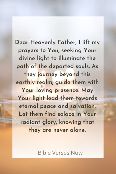 Prayer for Illuminating the Path of the Departed Souls