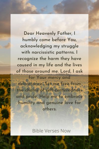 Prayer for Liberation from Narcissistic Patterns