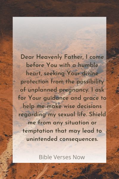 Prayer for Protection from Unplanned Pregnancy