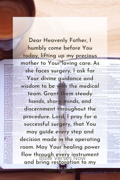Prayer for a Successful Surgery for Mom