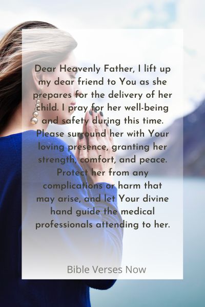 Prayer for the Well-Being of a Friend During Delivery