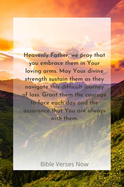 Praying For You In Your Loss Religious Sympathy Card