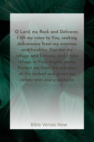 Praying for Deliverance from Enemies and Troubles