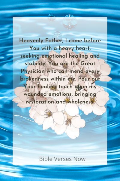 Praying for Emotional Healing and Stability